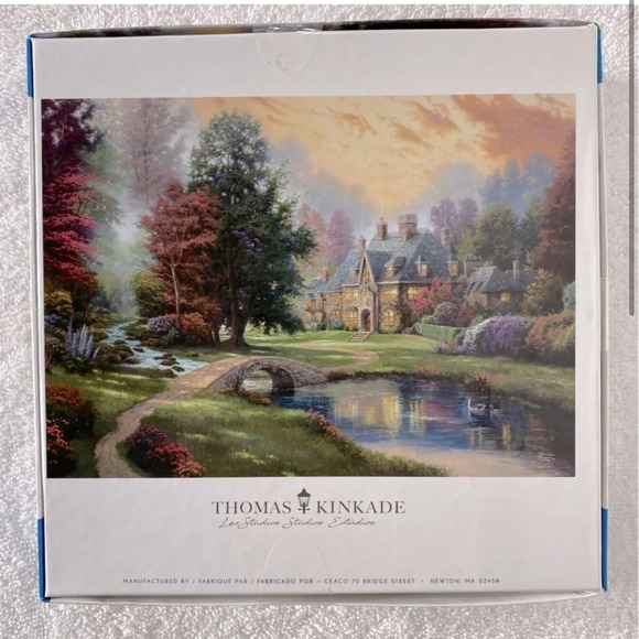 CEACO Thomas Kinkade Leo Studios 1000 PC Landscape Puzzle With Poster  NEW - Picture 2 of 16